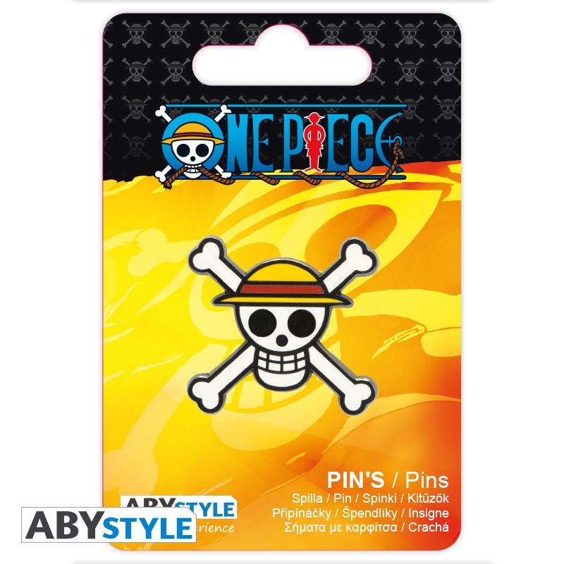 One Piece Straw Hat Pirates Skull Pin, Official Anime Gifts